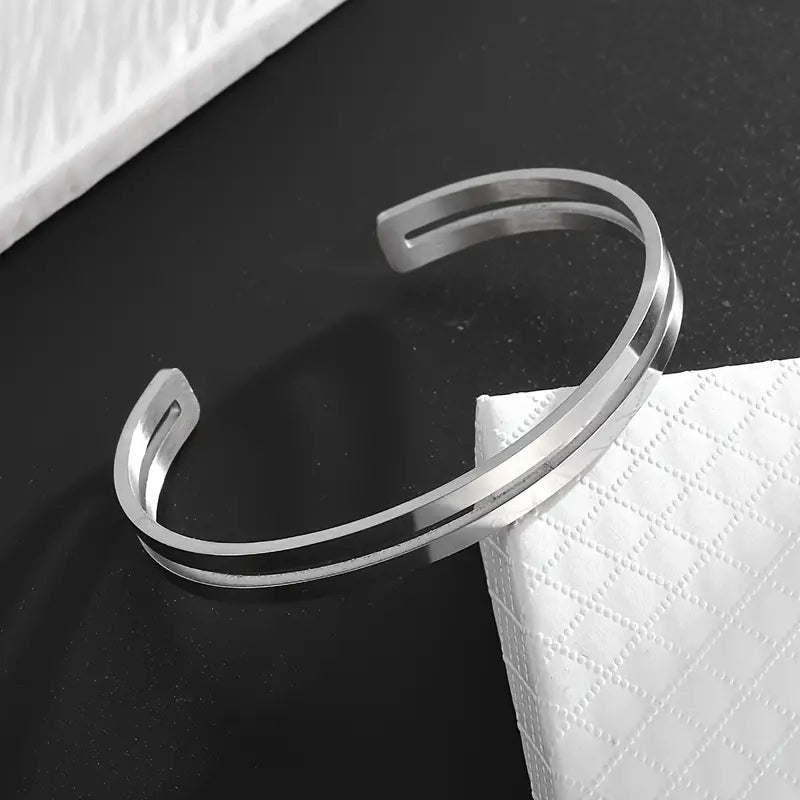 Men's Stainless Steel Silver Bracelet