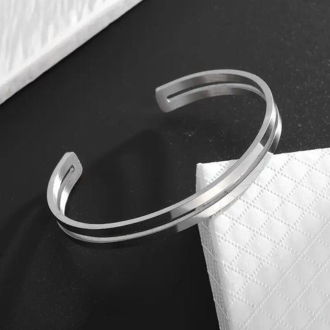 Men's Stainless Steel Silver Bracelet