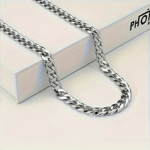 Men's Stainless Steel Cuban Link Chain Necklace
